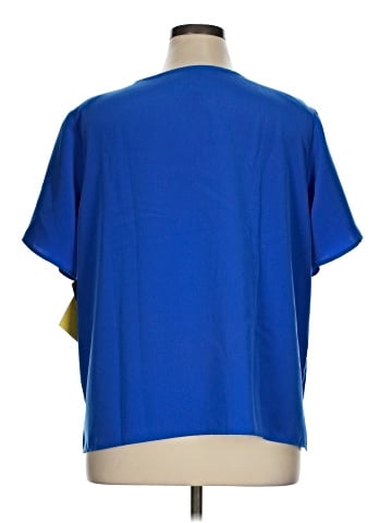 Susan Graver Short Sleeve Blouse (view 2)