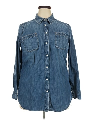 Lauren by Ralph Lauren Long Sleeve Button-Down Shirt (view 1)