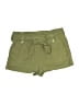 Sincerely Jules 100% Cotton Solid Green Khaki Shorts Size L - photo 1