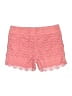 Ann Taylor LOFT 100% Cotton Chevron-herringbone Pink Shorts Size 4 - photo 2