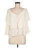 Zara Basic 100% Polyester Ivory 3/4 Sleeve Blouse Size M - photo 1