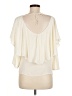 Zara Basic 100% Polyester Ivory 3/4 Sleeve Blouse Size M - photo 2