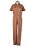 YFB Solid Brown Jumpsuit Size S - photo 1