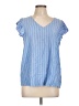 Old Navy 100% Viscose Blue Short Sleeve Blouse Size L - photo 1