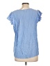 Old Navy 100% Viscose Blue Short Sleeve Blouse Size L - photo 2