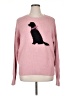 Francesca's Print Pink Pullover Sweater Size XL - photo 1