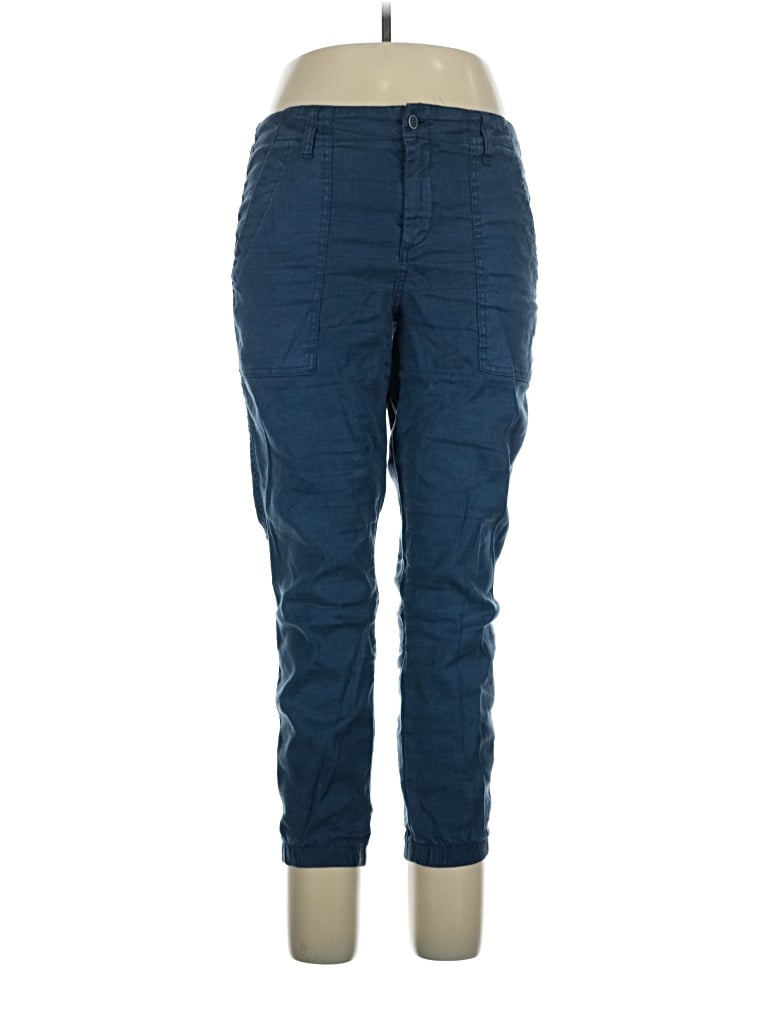 Pre-owned Level 99 Linen Pants In Blue