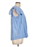 Old Navy 100% Viscose Blue Short Sleeve Blouse Size L - photo 4