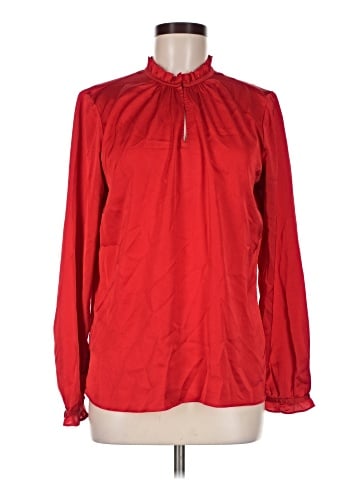 Ann Taylor Factory Long Sleeve Blouse (view 1)
