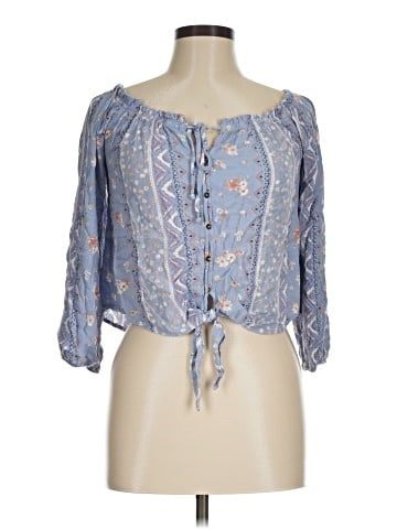 Hippie Rose 3/4 Sleeve Blouse (view 1)
