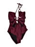 Suboo Solid Burgundy One Piece Swimsuit Size 0 - photo 1