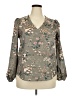 Unbranded Gray Long Sleeve Blouse Size XXL - photo 1