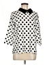 Allegra K 100% Polyester Polka Dots Ivory 3/4 Sleeve Blouse Size M - photo 1