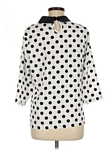 Allegra K 3/4 Sleeve Blouse (view 2)