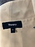 Theory 100% Polyester Solid Tan Long Sleeve Blouse Size M - photo 7