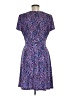 Wisp Print Purple Casual Dress Size 8 - photo 2