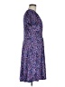 Wisp Print Purple Casual Dress Size 8 - photo 4