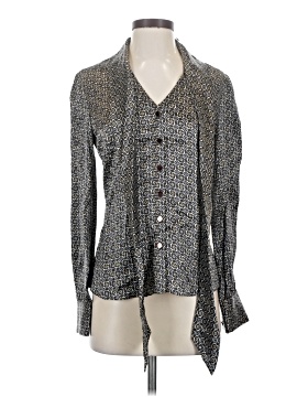 T Tahari Long Sleeve Silk Top (view 1)