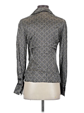 T Tahari Long Sleeve Silk Top (view 2)