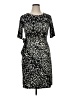 Talbots Animal Print Black Cocktail Dress Size 14 - photo 1
