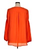 NY Collection 100% Polyester Orange Long Sleeve Blouse Size 1X (estimated) - photo 2