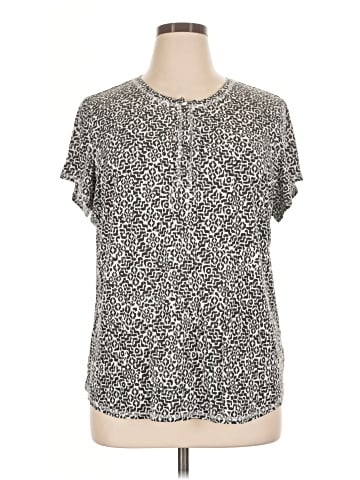 Liz Claiborne Short Sleeve Henley (view 1)