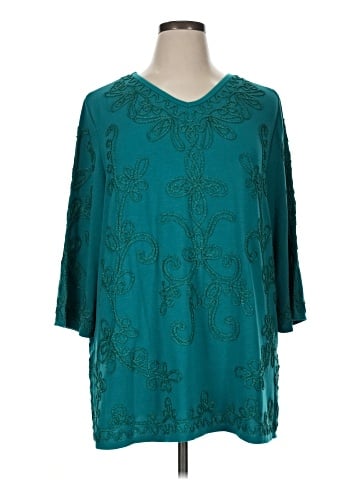 Maggie Barnes 3/4 Sleeve Blouse (view 1)