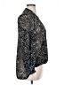 Olivia Grey 100% Polyester Metallic Silver Long Sleeve Blouse Size XL - photo 4