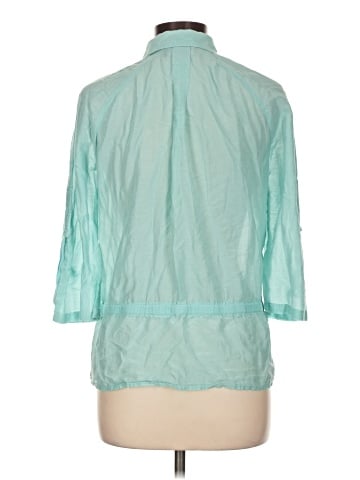 Jones New York Signature 3/4 Sleeve Button-Down Shirt (view 2)