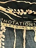 Notations Print Black Short Sleeve Button-Down Shirt Size 1X - photo 7