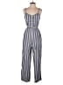 Rails 100% Rayon Stripes Blue Jumpsuit Size M - photo 1