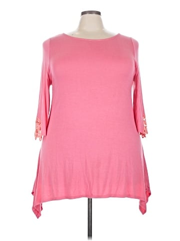 Moa U.S.A. 3/4 Sleeve Top (view 1)