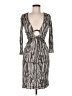Mara Hoffman 100% Silk Gray Cocktail Dress Size M - photo 1