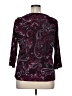 Jaclyn Smith Burgundy 3/4 Sleeve Blouse Size XL - photo 2