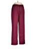 Unbranded 100% Polyester Solid Burgundy Casual Pants Size L - photo 1