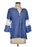 Lilly Pulitzer Blue 3/4 Sleeve Blouse Size S - photo 1