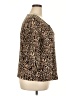 DressBarn Animal Print Brown 3/4 Sleeve Blouse Size 2X - photo 4