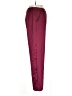Unbranded 100% Polyester Solid Burgundy Casual Pants Size L - photo 4