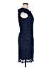 Cache 100% Polyester Blue Cocktail Dress Size 8 - photo 4