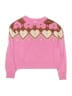 Carter's 100% Acrylic Hearts Pink Pullover Sweater Size 14 - photo 1