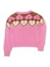 Carter's 100% Acrylic Hearts Pink Pullover Sweater Size 14 - photo 2