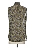 Banana Republic 100% Polyester Green Sleeveless Blouse Size S - photo 2