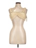 Cider 100% Polyester Ivory Tank Top Size L - photo 1