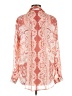 Pilcro 100% Modal Paisley Orange Long Sleeve Blouse Size M - photo 2