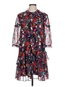 Saloni 3/4 Sleeve Silk Top (view 1)