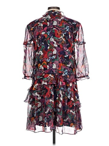 Saloni 3/4 Sleeve Silk Top (view 2)