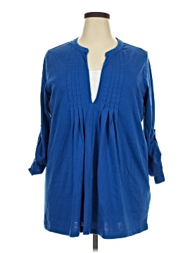 Woman Within 3/4 Sleeve Blouse (view 1)