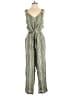 Derek Heart 100% Rayon Metallic Green Jumpsuit Size XL - photo 1