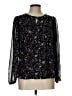Boden 100% Polyester Black Long Sleeve Blouse Size 10 - photo 1