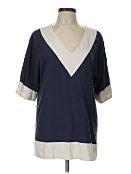Tory Burch Short Sleeve Silk Top (view 1)